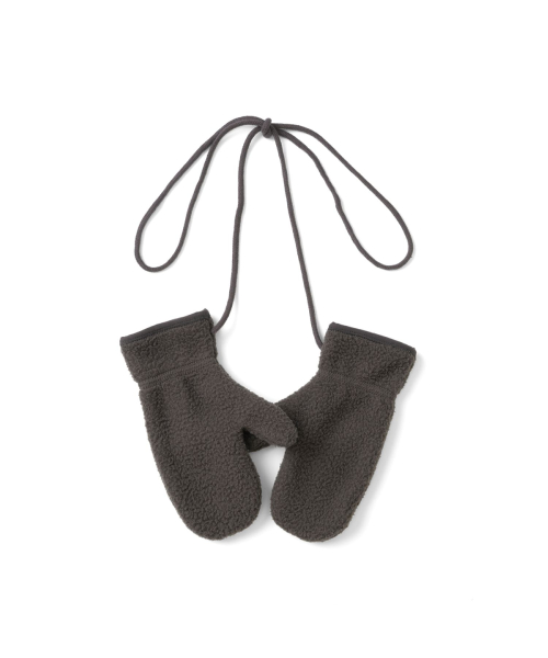 TCM fleece mittens (brown)