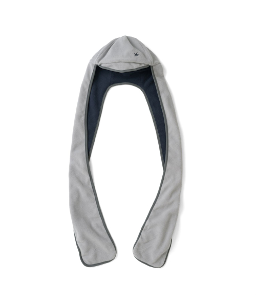 TCM reversible fleece hooded muffler (navy)