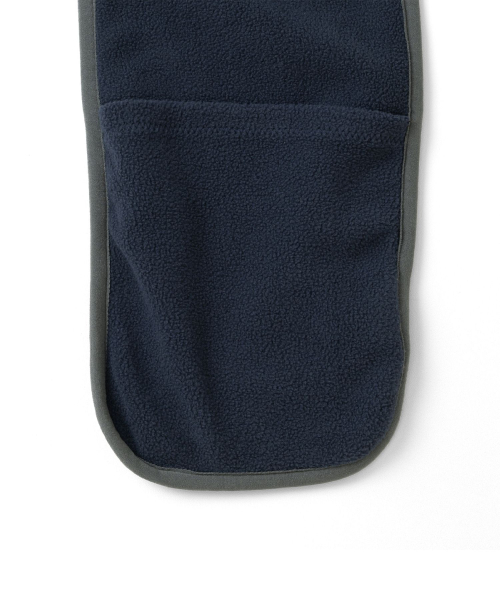 TCM reversible fleece hooded muffler (navy)