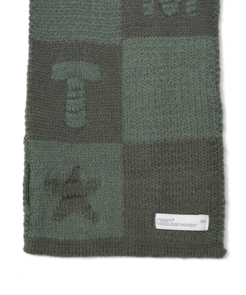 TCM tcdmt checker board muffler (ash green)