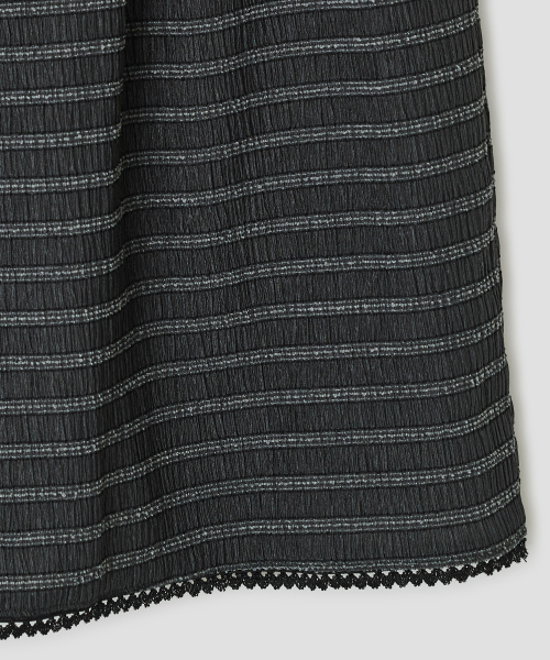 Layered Lace Skirt [Charcoal]