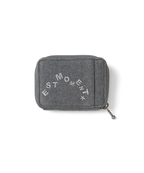 TCM typography cotton wallet (charcoal)