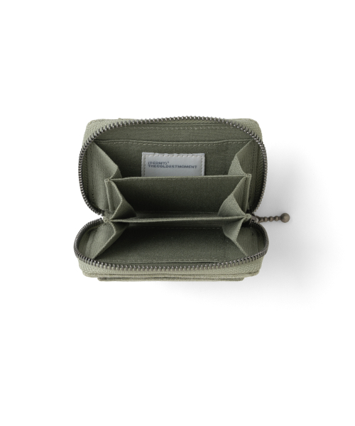 TCM typography cotton wallet (green)