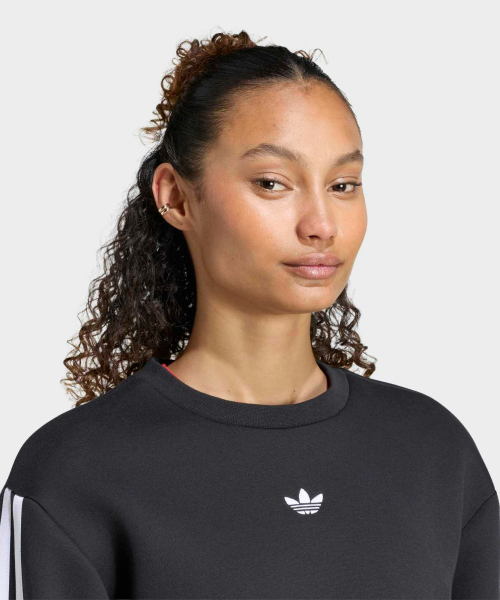 PLEATED SP CREW BLACK