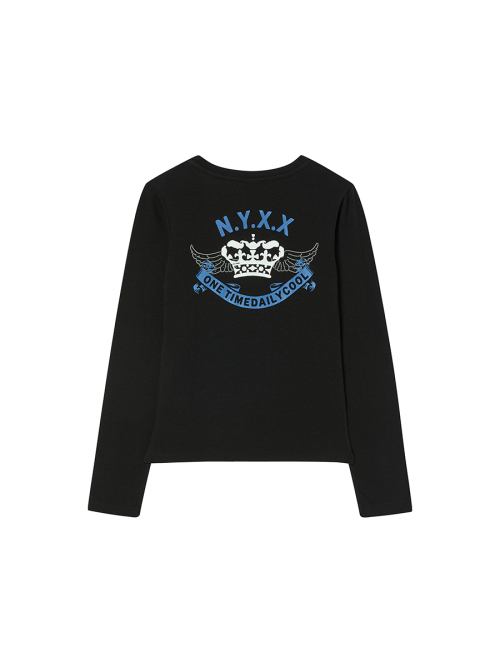 SCOOP NECK L/S BLACK