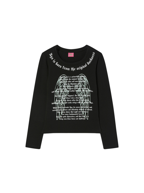 SCOOP NECK L/S BLACK