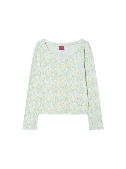 EMBLEM FLOWER L/S YELLOW