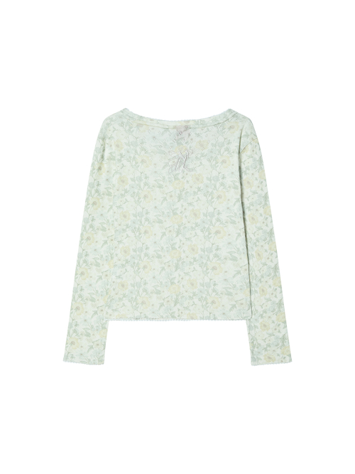 EMBLEM FLOWER L/S YELLOW