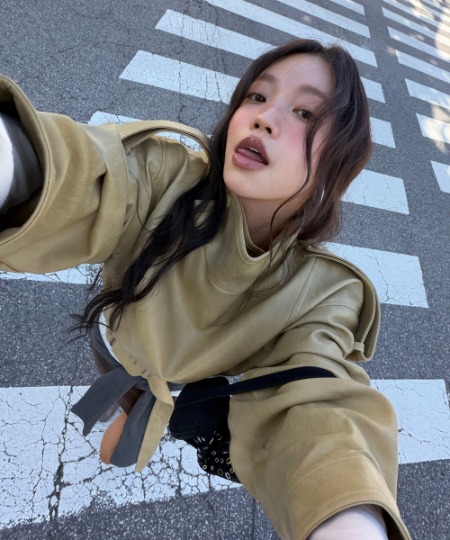 Buckle Leather Jacket (4color)