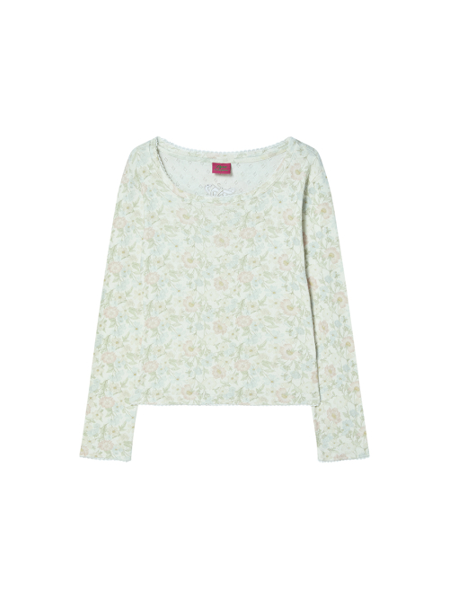 EMBLEM FLOWER L/S PINK