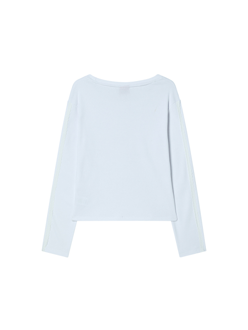 LACE TAPE L/S WHITE