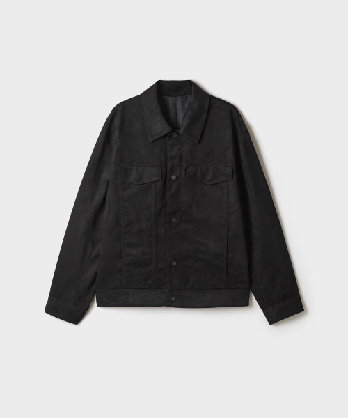[Synthetic Leather] Suede Trucker Jacket_SPJLG49M01