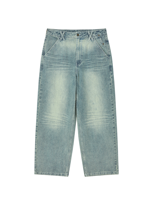 DOUBLE CAT WASHED DENIM SAND
