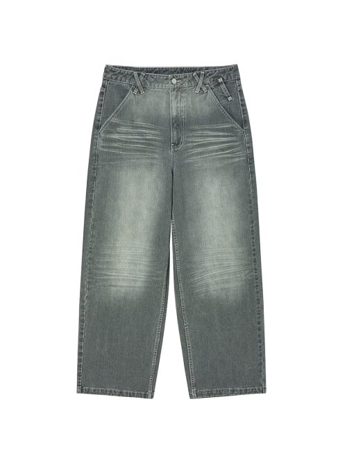 DOUBLE CAT WASHED DENIM GREY