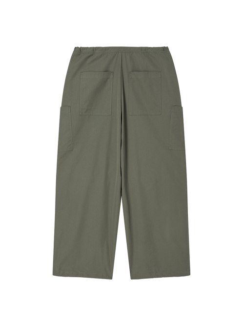 WIDE CARGO PANTS KHAKI