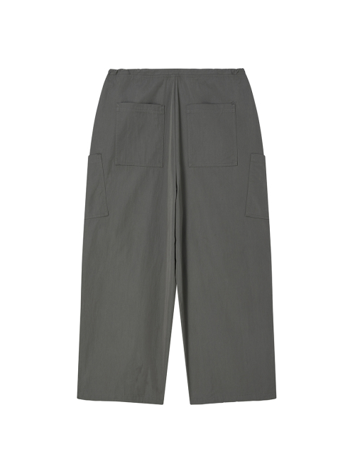 WIDE CARGO PANTS CHARCOAL