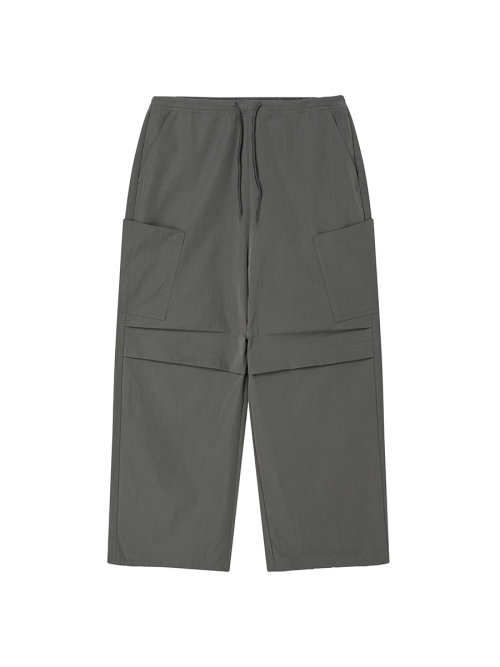WIDE CARGO PANTS CHARCOAL