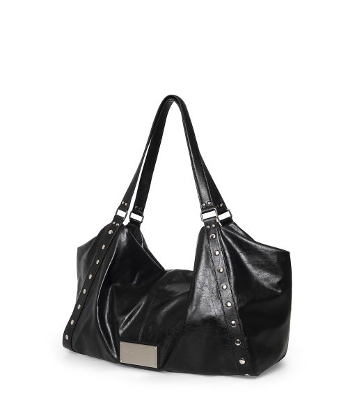 MATIN EDGE STUD BIG BAG IN BLACK
