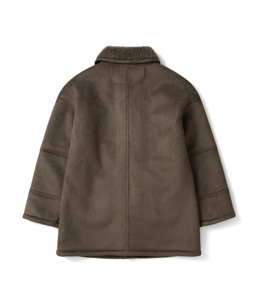 TCM half shearling coat (brown)