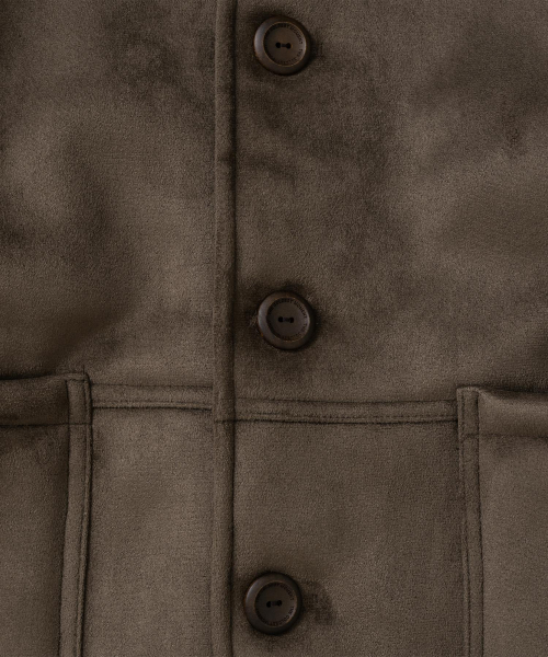 TCM half shearling coat (brown)
