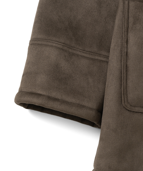 TCM half shearling coat (brown)