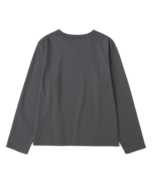 TCM vintage stripe long sleeve (charcoal)
