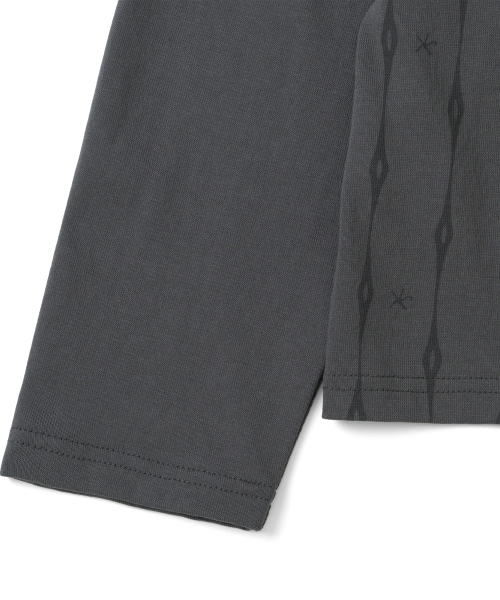 TCM vintage stripe long sleeve (charcoal)