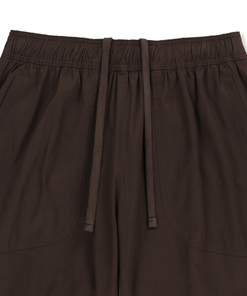 WAFFLE COLOR BLOCK TRACK PANTS IN BROWN
