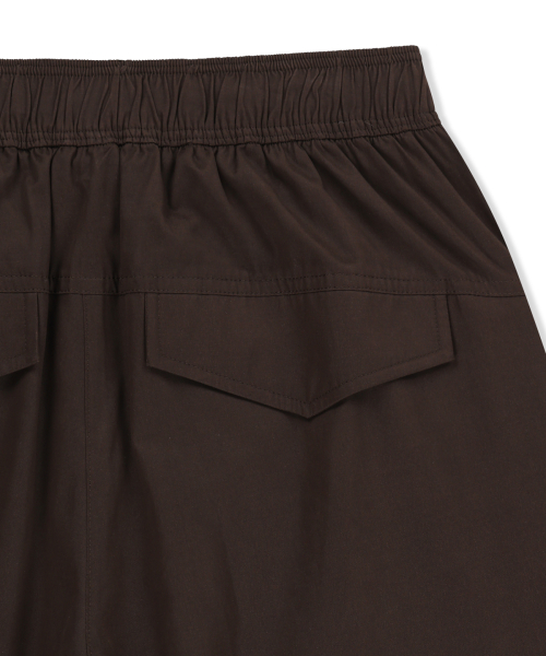 WAFFLE COLOR BLOCK TRACK PANTS IN BROWN