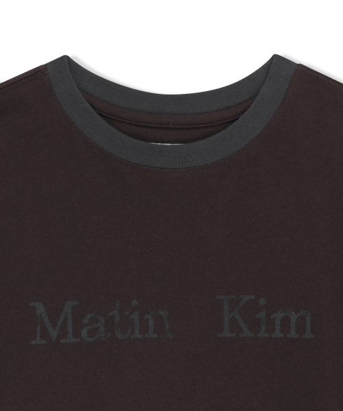TONAL BLOCK LOGO TOP IN BROWN