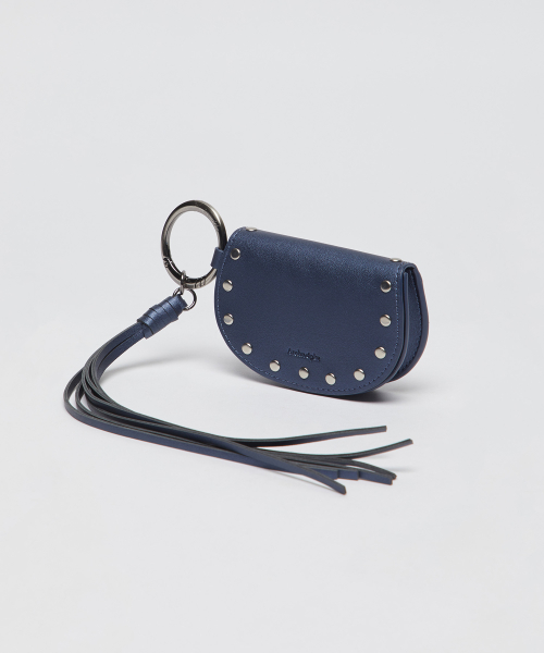 Stud tassel pouch(Navy)_OVAAX26251NAY