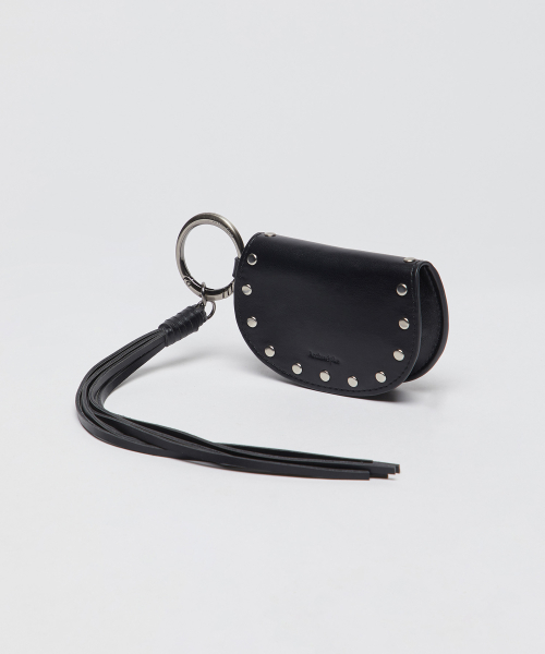 Stud tassel pouch(Deep sleep)_OVAAX26251BLK