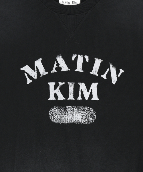 VINTAGE SPRAY LOGO SWEATSHIRT IN BLACK