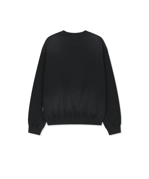 VINTAGE SPRAY LOGO SWEATSHIRT IN BLACK