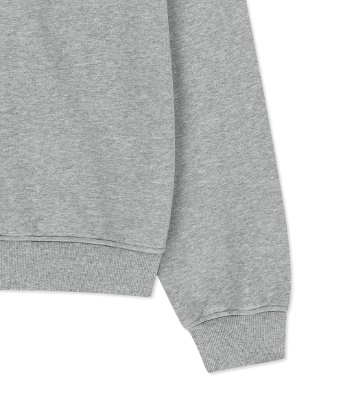 MATIN LOGO QUARTER ZIP UP IN GREY