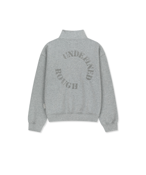 MATIN LOGO QUARTER ZIP UP IN GREY
