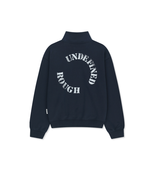 MATIN LOGO QUARTER ZIP UP IN NAVY