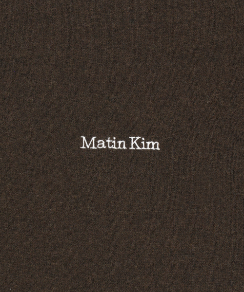 CASHMERE BLENDED PANEL KNIT PULLOVER IN BROWN