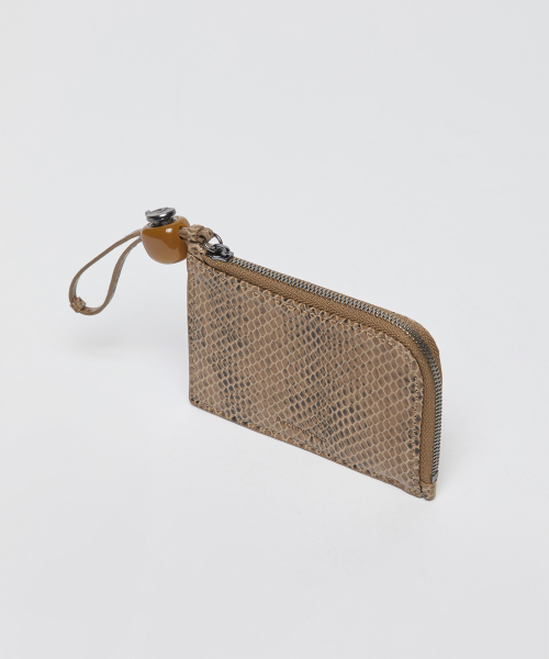 Formica zip compact wallet(Python beige)_OVADX26252PYB