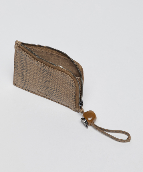 Formica zip compact wallet(Python beige)_OVADX26252PYB