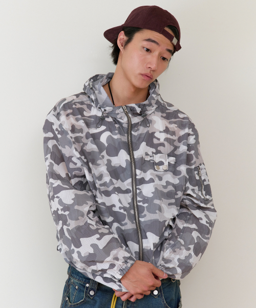 RIBSTOP SHEER WINDBREAKER CAMO