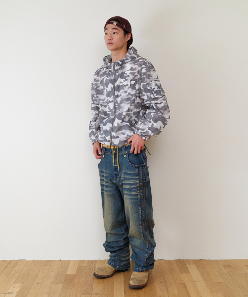 RIBSTOP SHEER WINDBREAKER CAMO