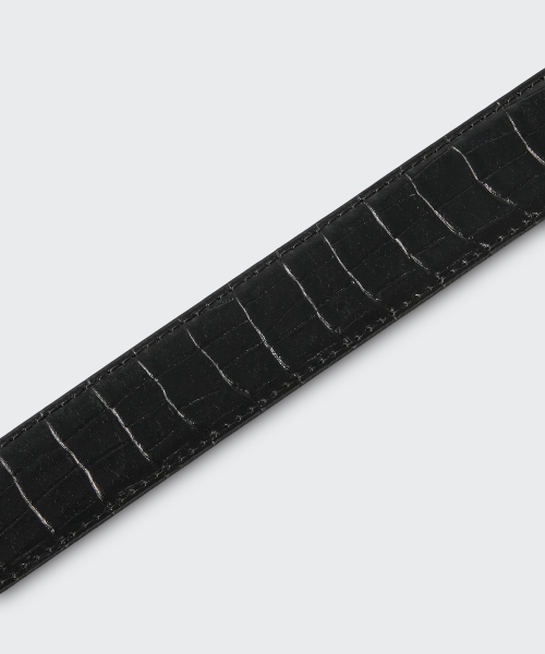 크로코 패턴 레더 벨트_30mm