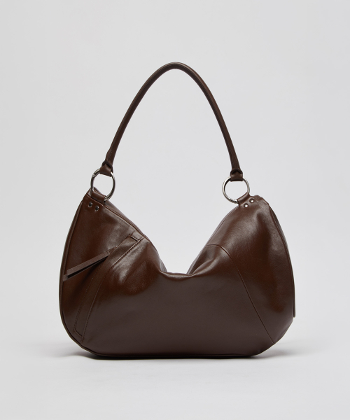 Small fling flap bag(Deep brown)_OVBAX26260VTB