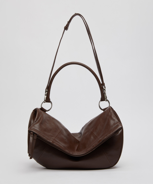 Small fling flap bag(Deep brown)_OVBAX26260VTB