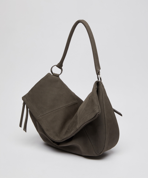 Fling flap bag(Nubuck grey)_OVBAX26251NUG