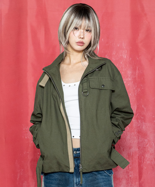 GJ115 A-2 얼터 빈티지 워시드 필드 자켓 (OLIVE)