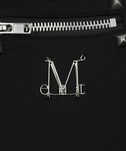 RIVET METAL EMBLEM DIAGONAL JACKET