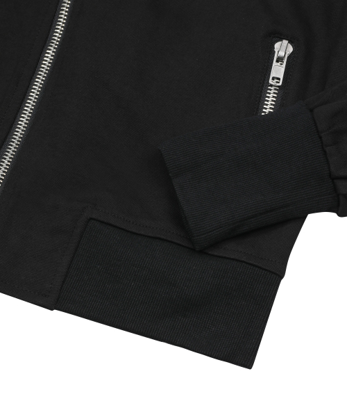 RIVET METAL EMBLEM DIAGONAL JACKET