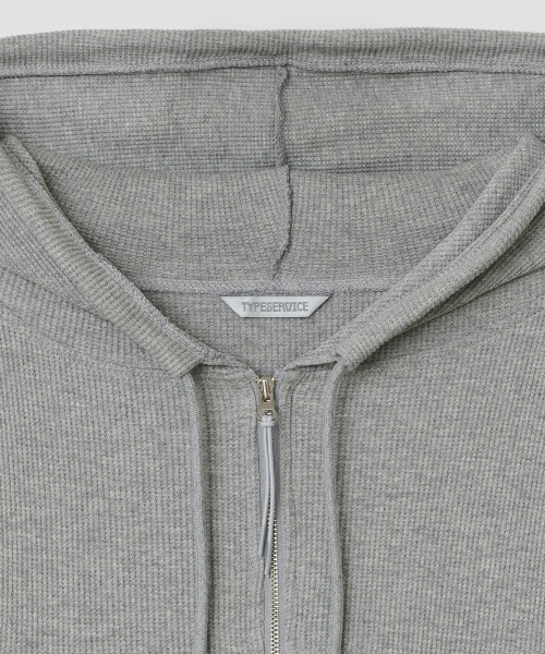 Tiered Zip Hoodie [Gray]